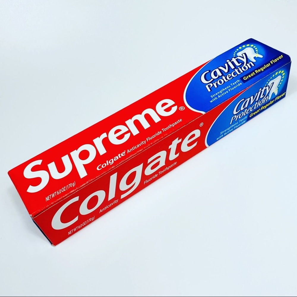 supreme x colgate toothpaste